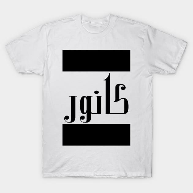 Connor in Cat/Farsi/Arabic T-Shirt by coexiststudio